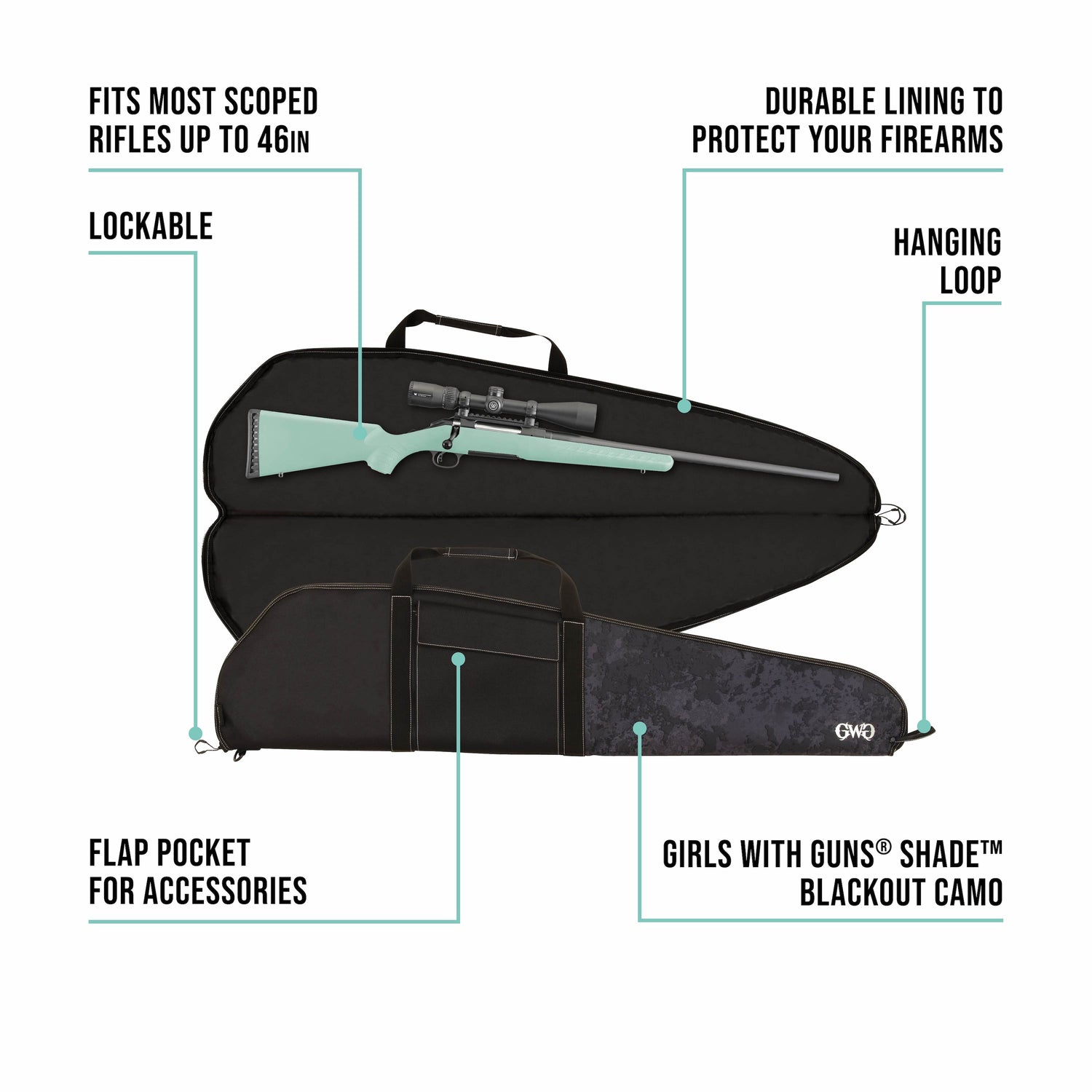 Midnight Lockable Rifle Case