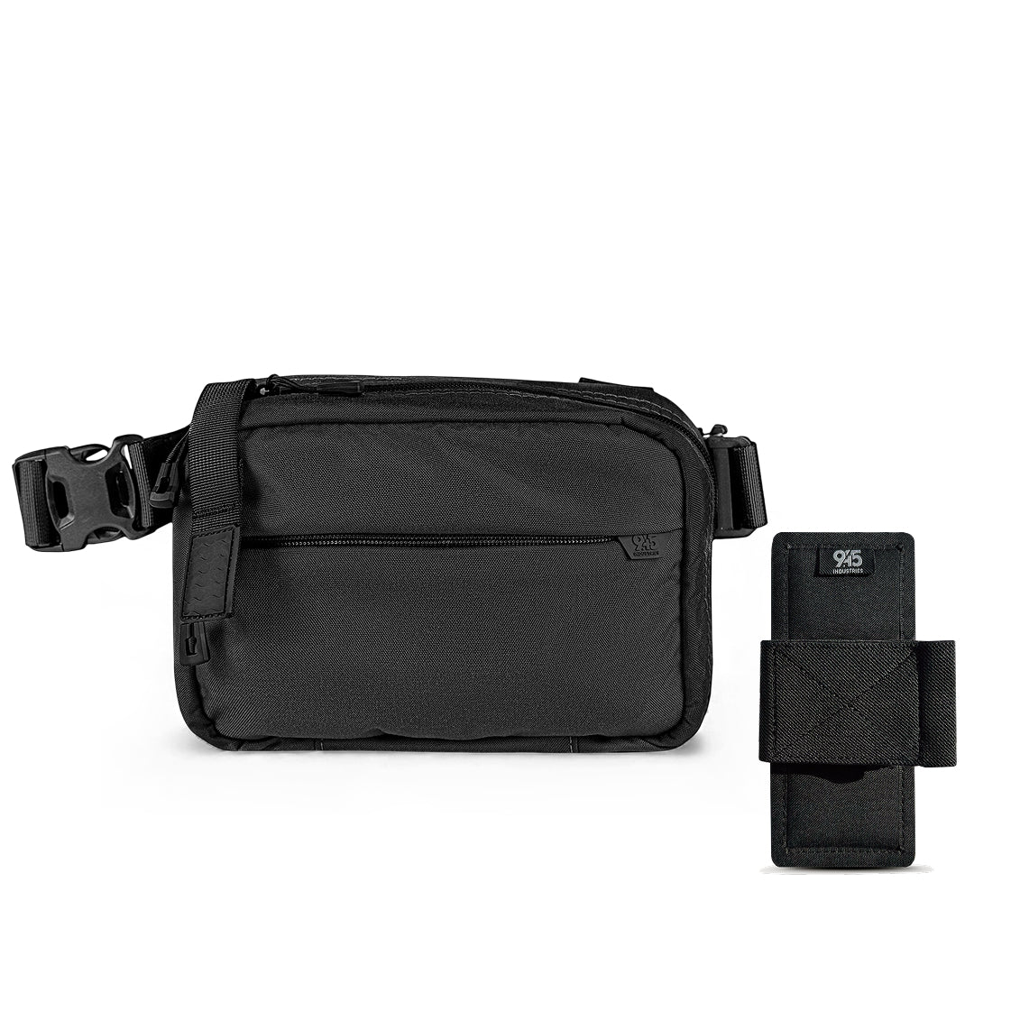 QAPL LOW PROFILE CORDURA® CONCEALMENT BAG (LARGE) BLACK WITH IWB ADAPTER