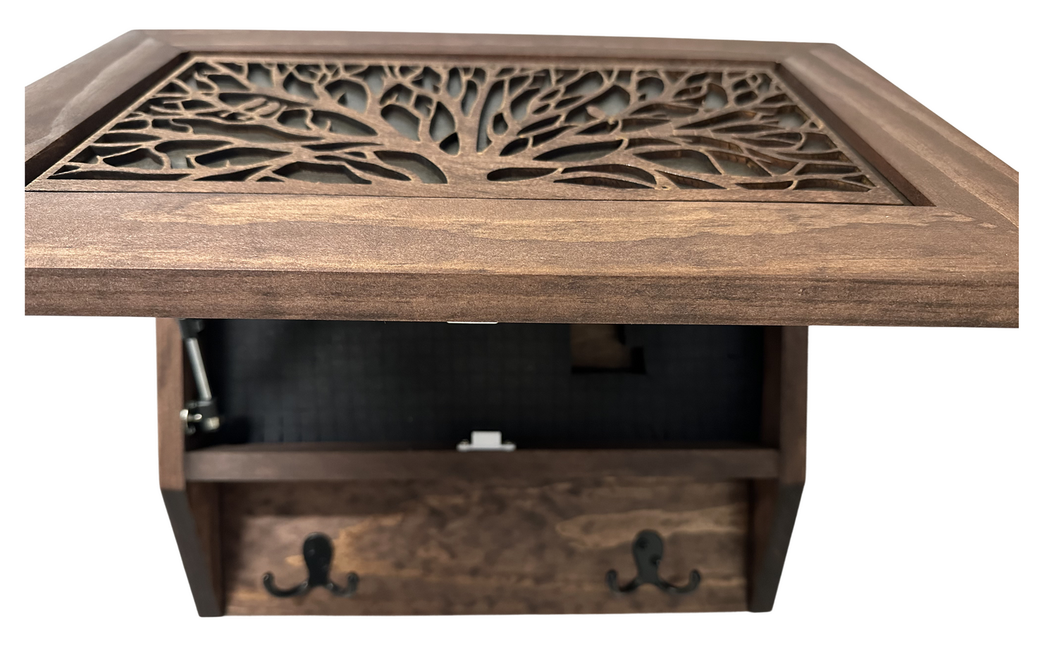 Birds in a Tree Gun Concealment Decor - Handcrafted Wooden Gun Cabinets - Gun Shelf Hidden Storage for Rifles, Shotguns, & Handguns - Quick Access Hidden Wall Safe