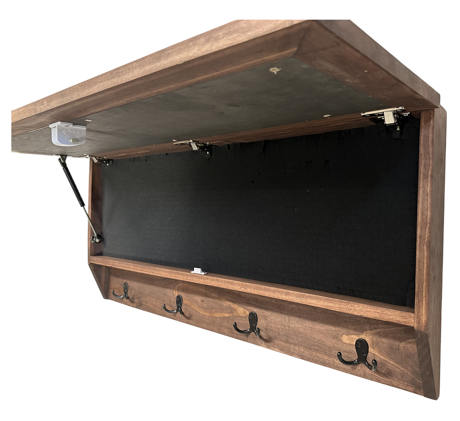 Birds in a Tree Large Gun Concealment Coat Rack - Handcrafted Wooden Gun Cabinets - Gun Shelf Hidden Storage for Rifles, Shotguns, & Handguns - Quick Access Hidden Wall Safe