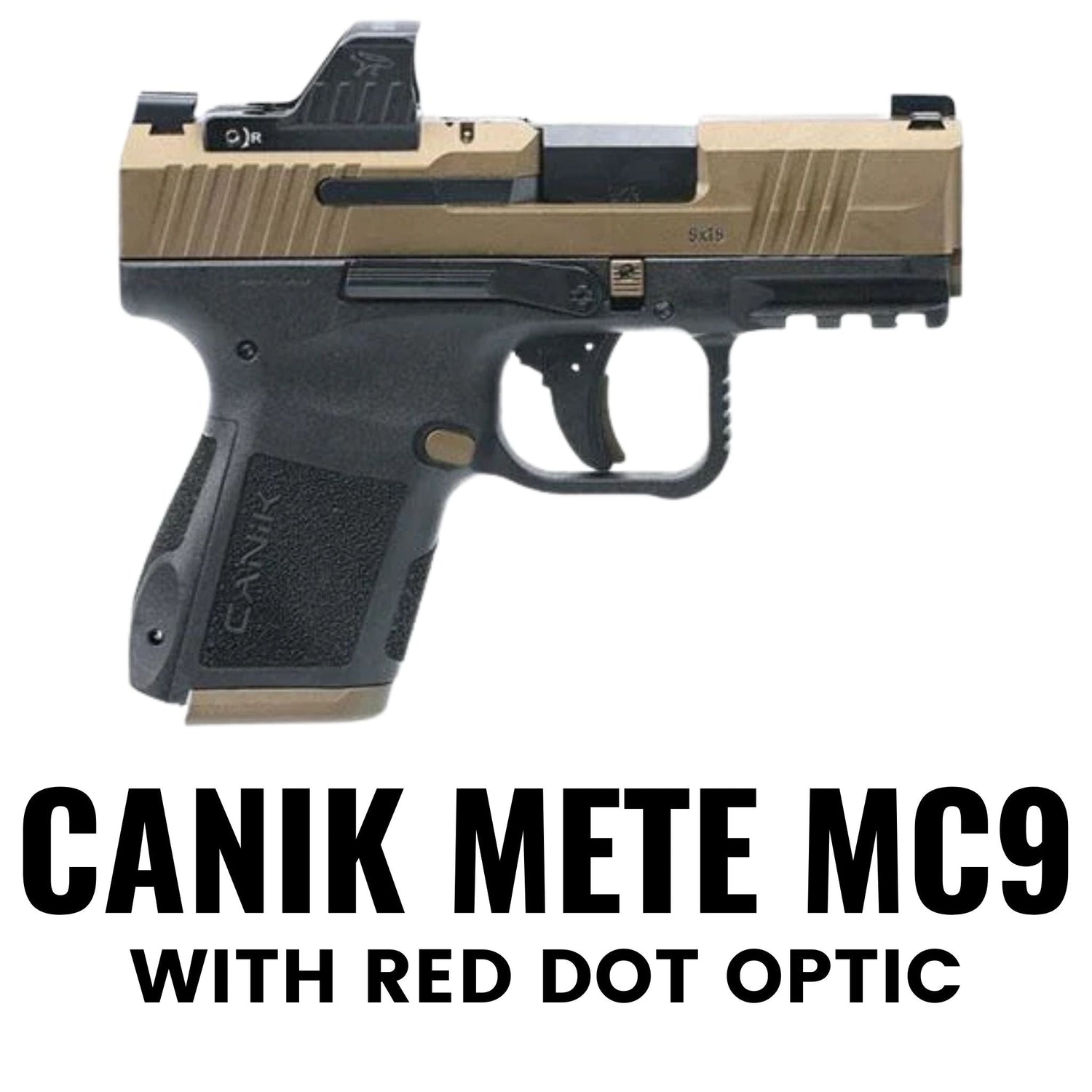 Canik Mete MC9 with Red Dot Optic Flashbang Bra Holster