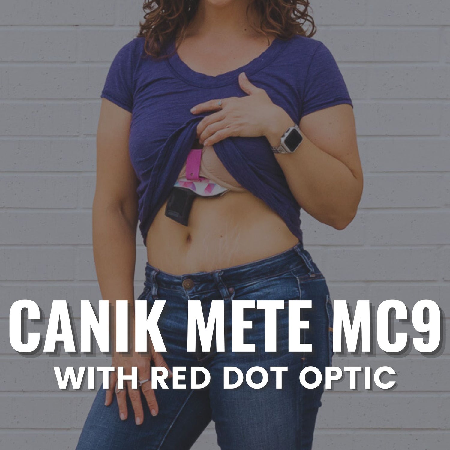 Canik Mete MC9 with Red Dot Optic Flashbang Bra Holster