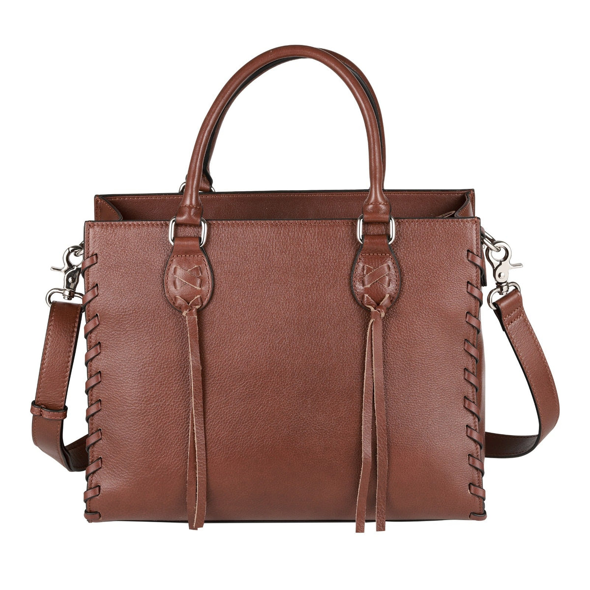 Concealed Carry Emma Leather Satchel by Lady Conceal