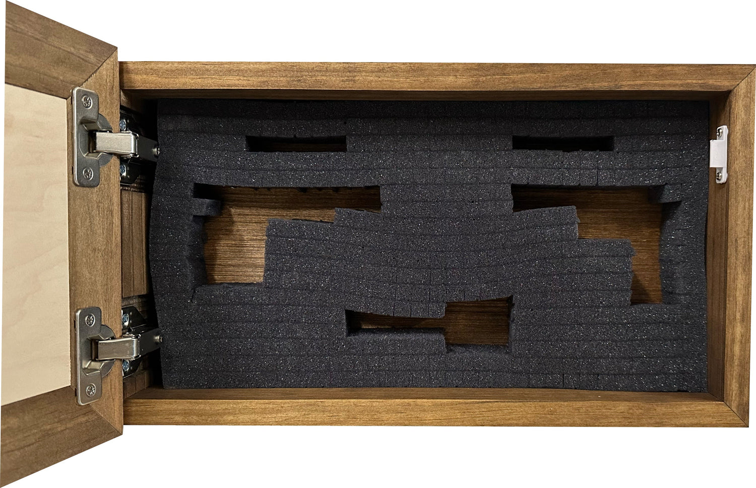 Just Flowers Hidden Gun Storage Wall Decor - Handcrafted Gun Concealment Furniture - Quick Access Handgun Safe with Magnetic Lock - Secure Hidden Wall Safe - USA Made