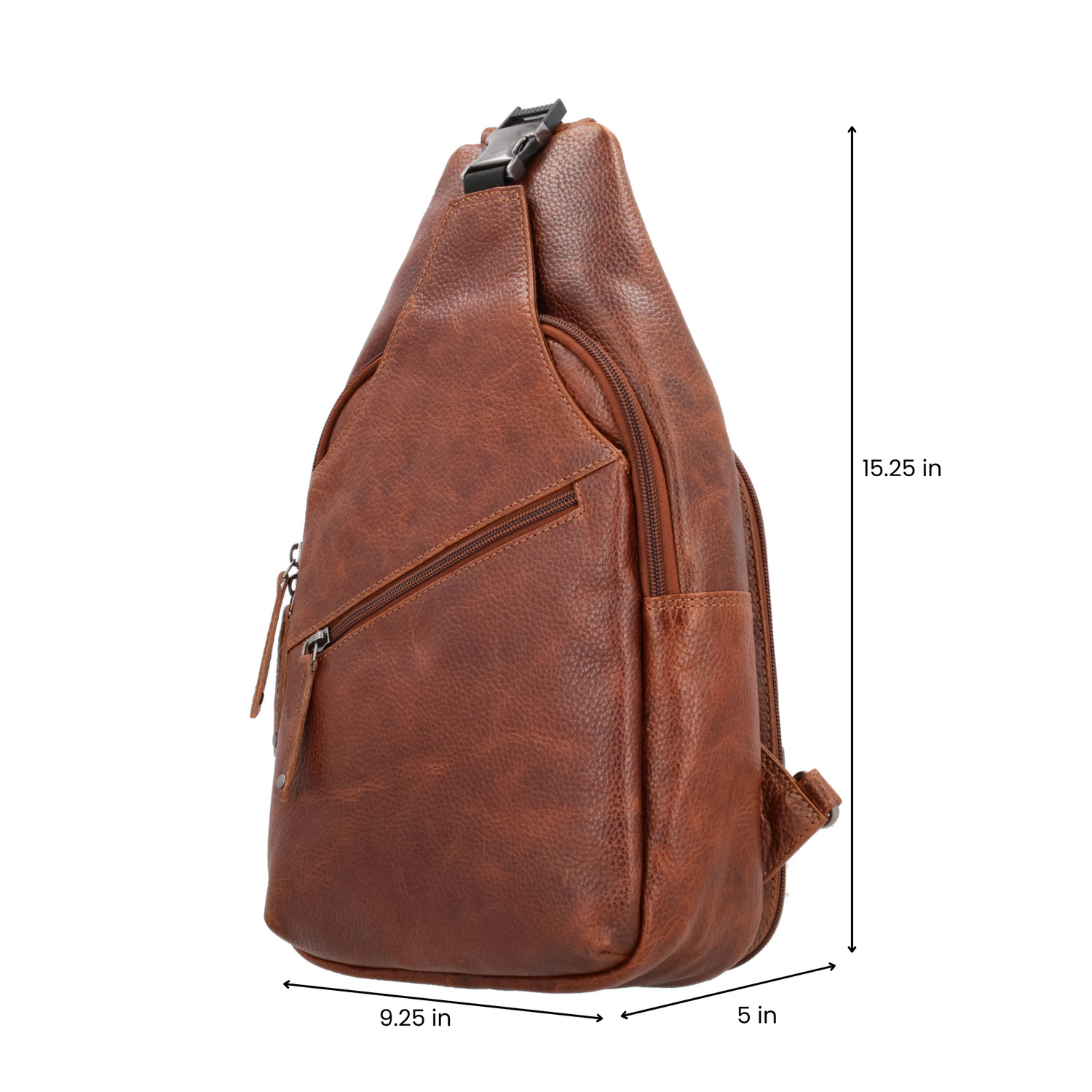 Concealed Carry Unisex Grayson Buffalo Leather Sling by Lady Conceal