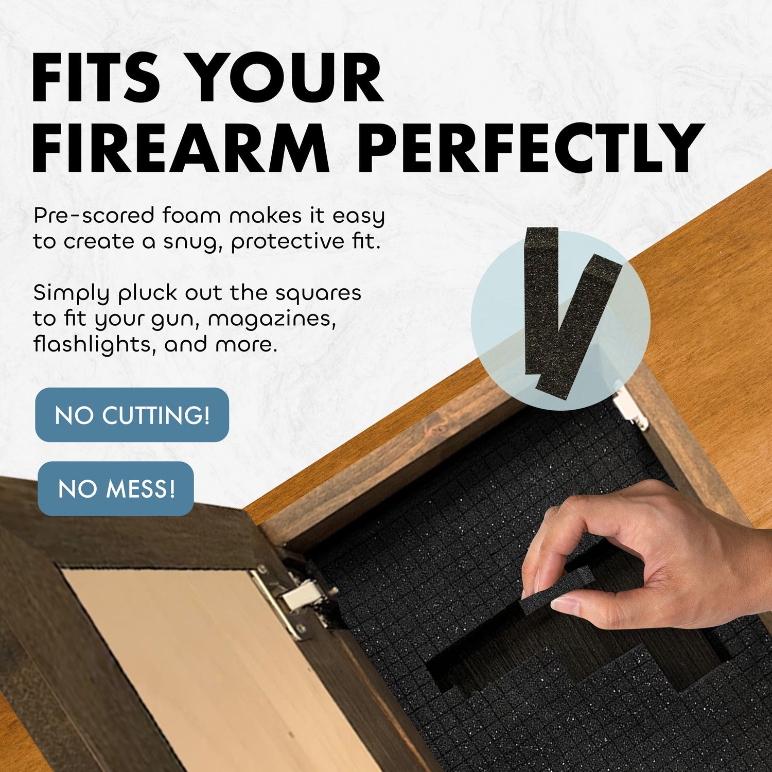 Horse Wall Art Gun Concealment Furniture - Handcrafted Hidden Gun Storage Wall Decor - Hidden Gun Shelf with Magnetic Lock for Quick Access