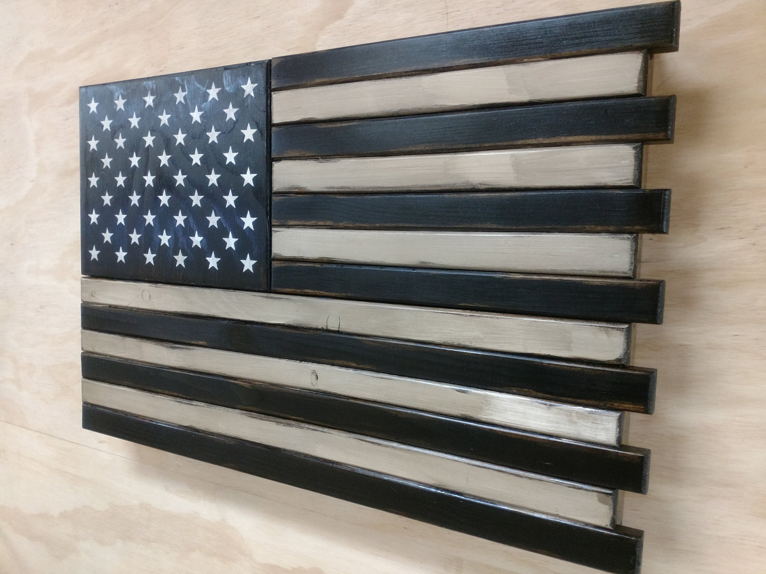 Large American Flag Gun Concealment Case with 2 Compartments