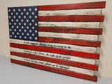 Large American Flag Gun Concealment Case with 2 Compartments