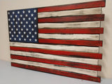 Large American Flag Gun Concealment Case with 2 Compartments