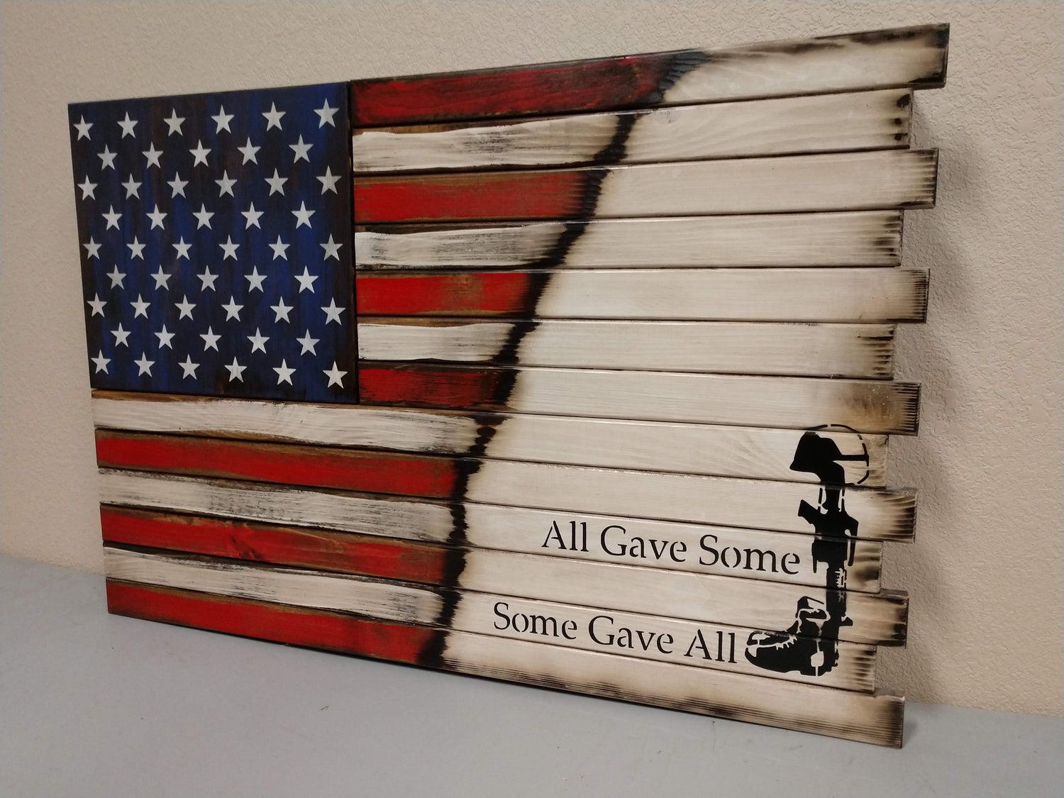 Deluxe 3 Compartment Gun Concealment Case (Hybrid American Flag Designs)