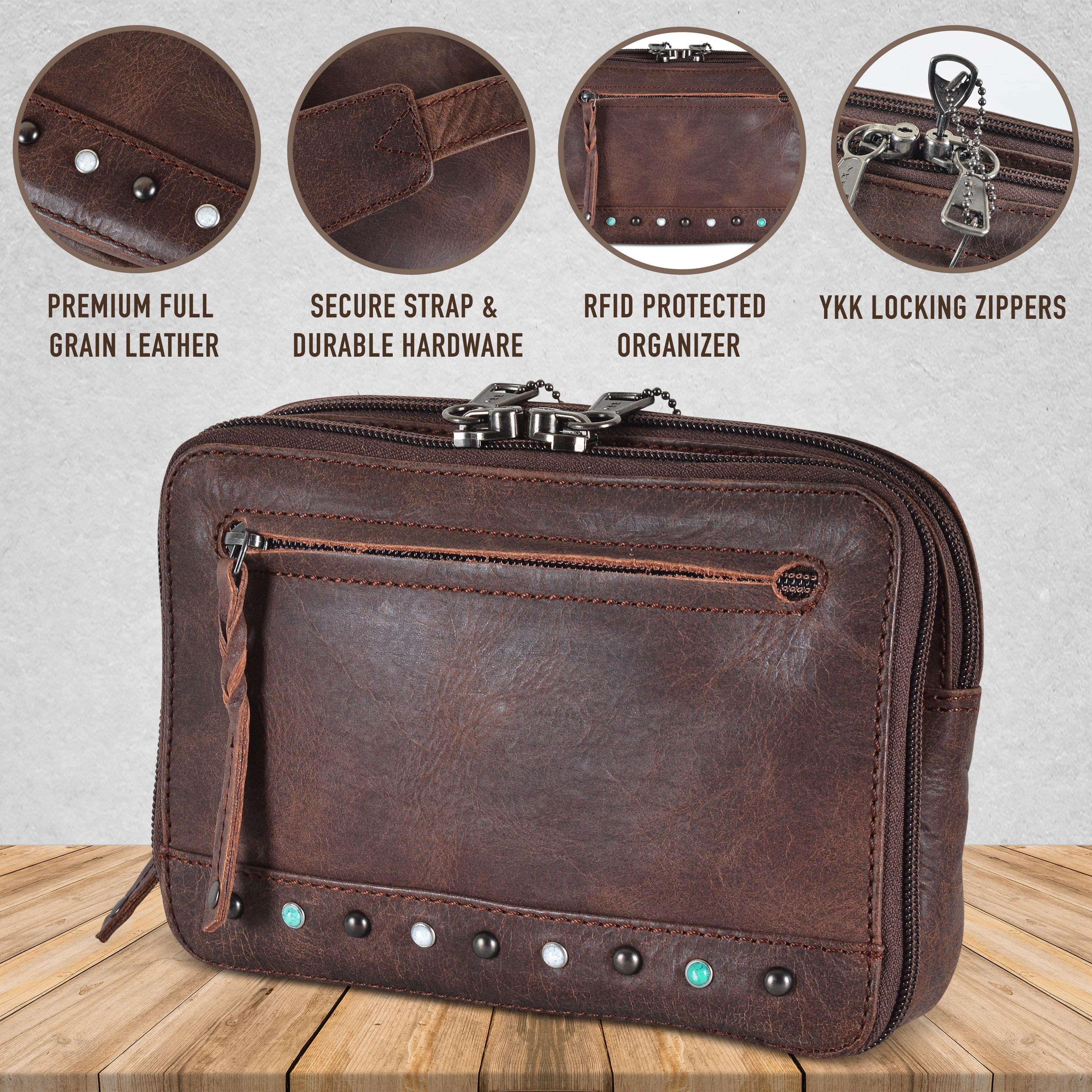 小物 l.c.y 24000 Concealed Carry Kailey Leather Purse Pack by Lady Conceal – Girls