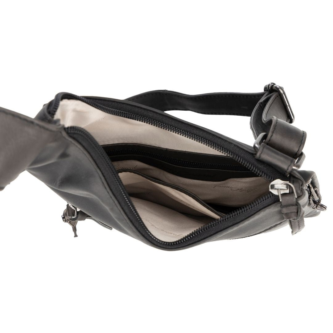 Concealed Carry Unisex Remi Leather Crossbody by Lady Conceal