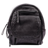 Concealed Carry RFID Daisy Leather Backpack by Lady Conceal