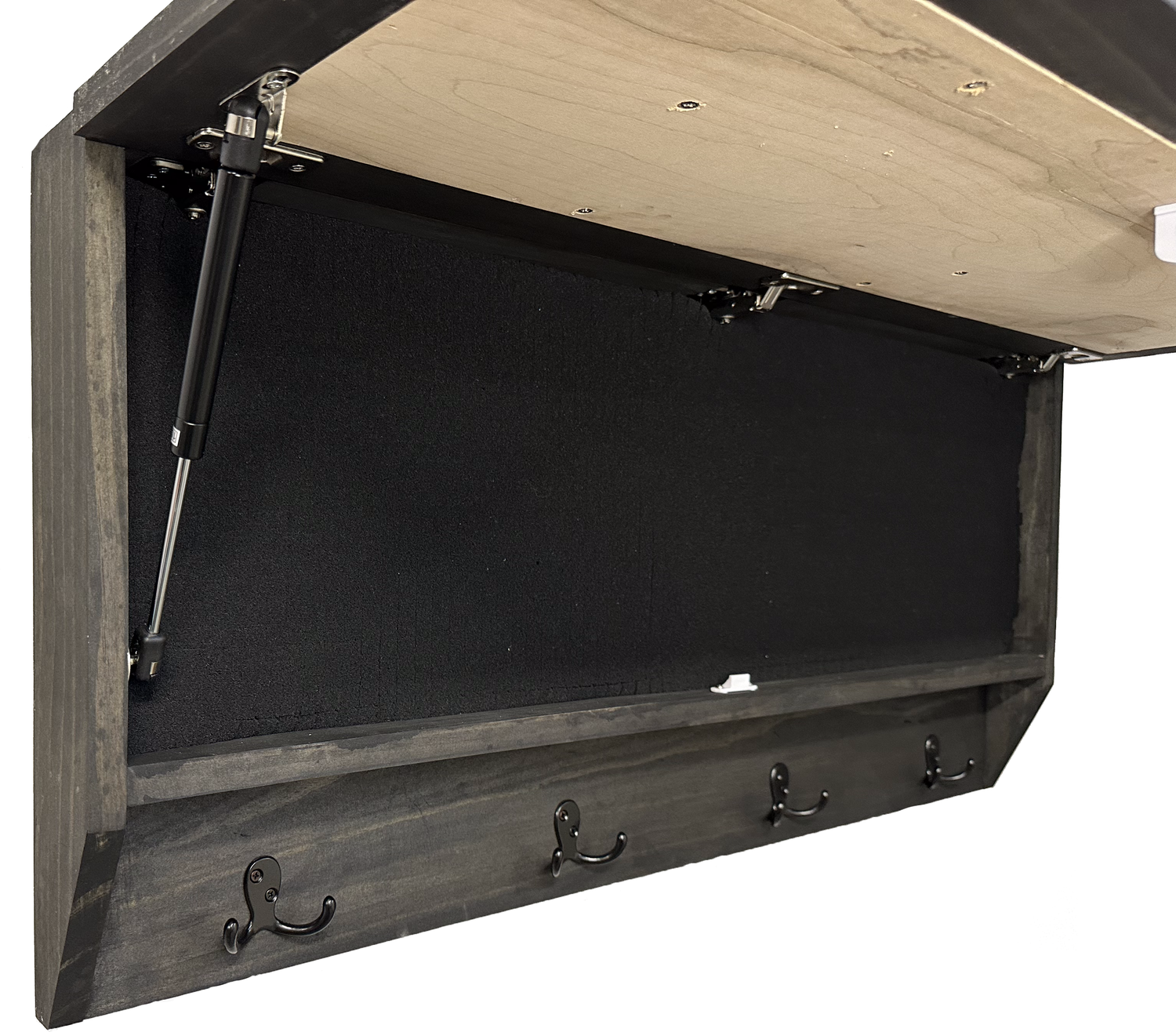 Mountain Scene Concealed Gun Storage Coat, Key, Bag Storage