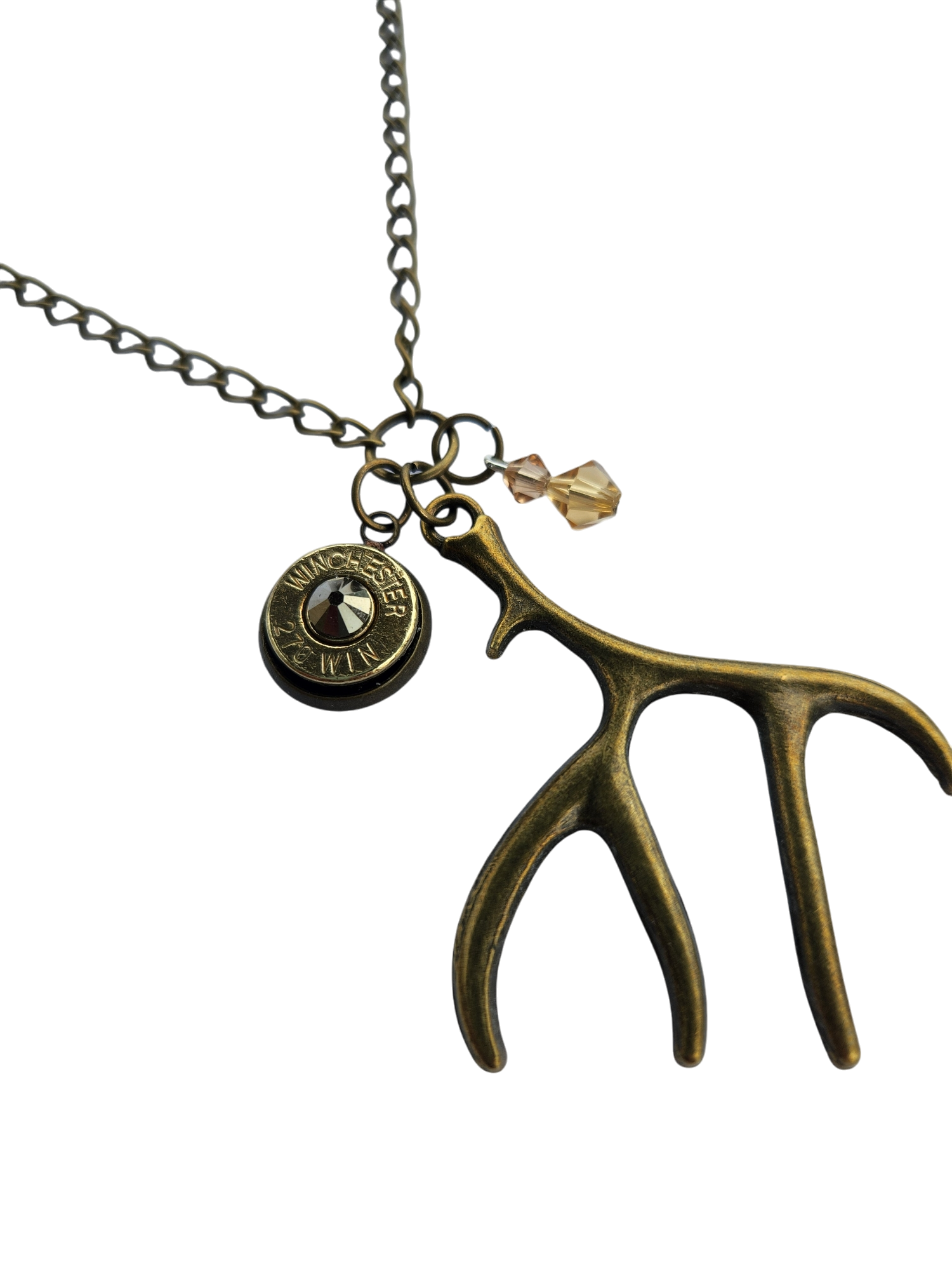 Antler & Head stamp Necklace