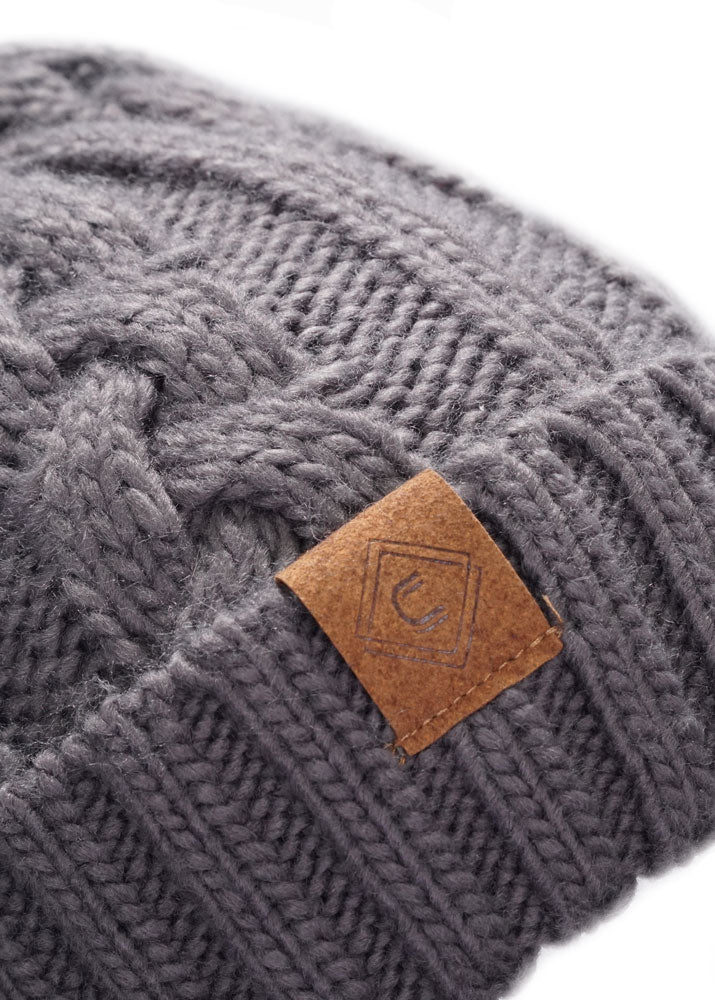 Pom Pom Beanie | Charcoal