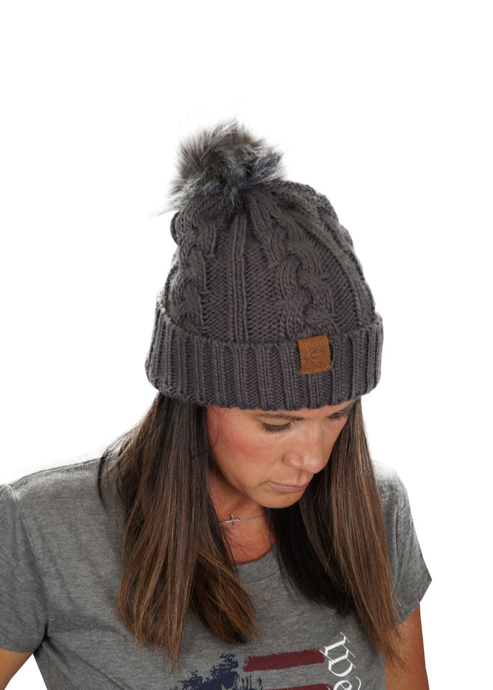 Pom Pom Beanie | Charcoal