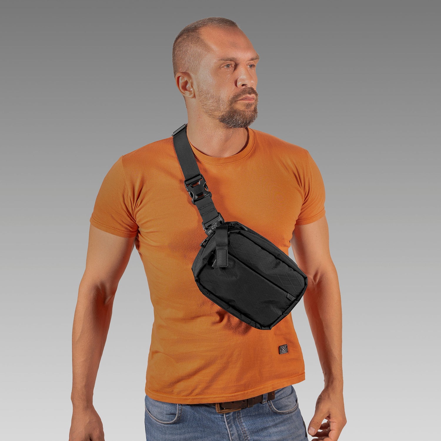 QAPL LOW PROFILE X-Pac® Black Concealment Bag (LARGE) WITH IWB ADAPTER