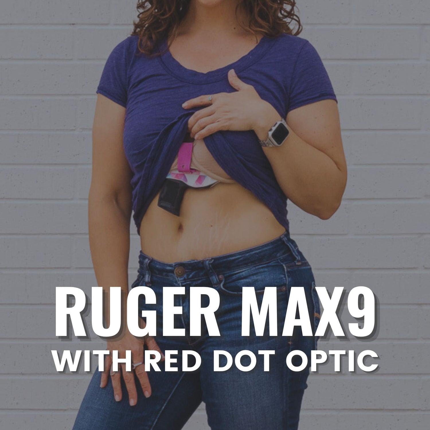 Ruger MAX9 with Red Dot Optic Flashbang Bra Holster