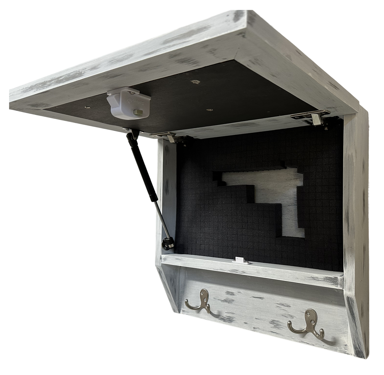 Hidden Gun Safe Coat Rack Snow Mountain Wall Decoration Concealed Shelf Firearm Cabinet