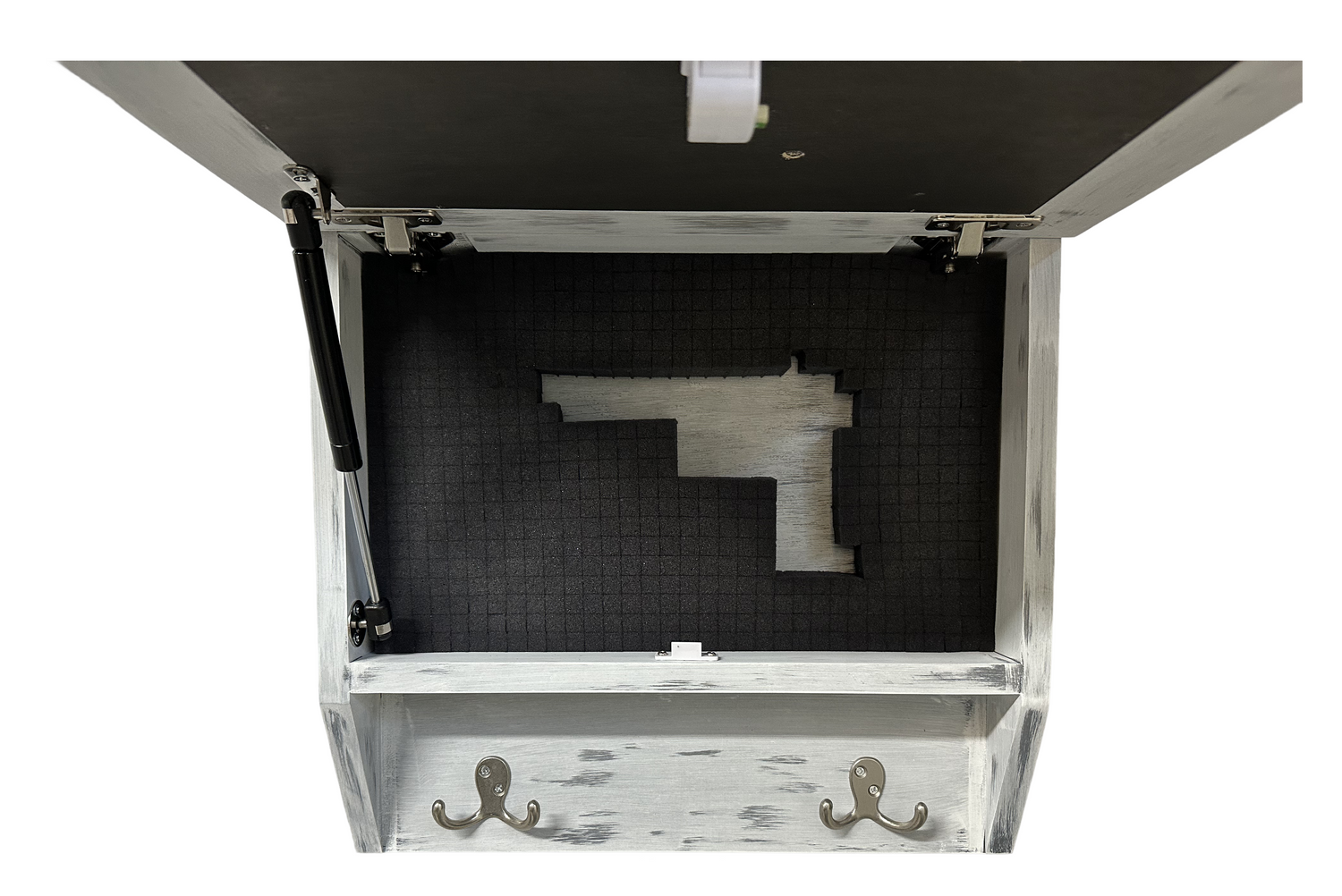 Hidden Gun Safe Coat Rack Snow Mountain Wall Decoration Concealed Shelf Firearm Cabinet