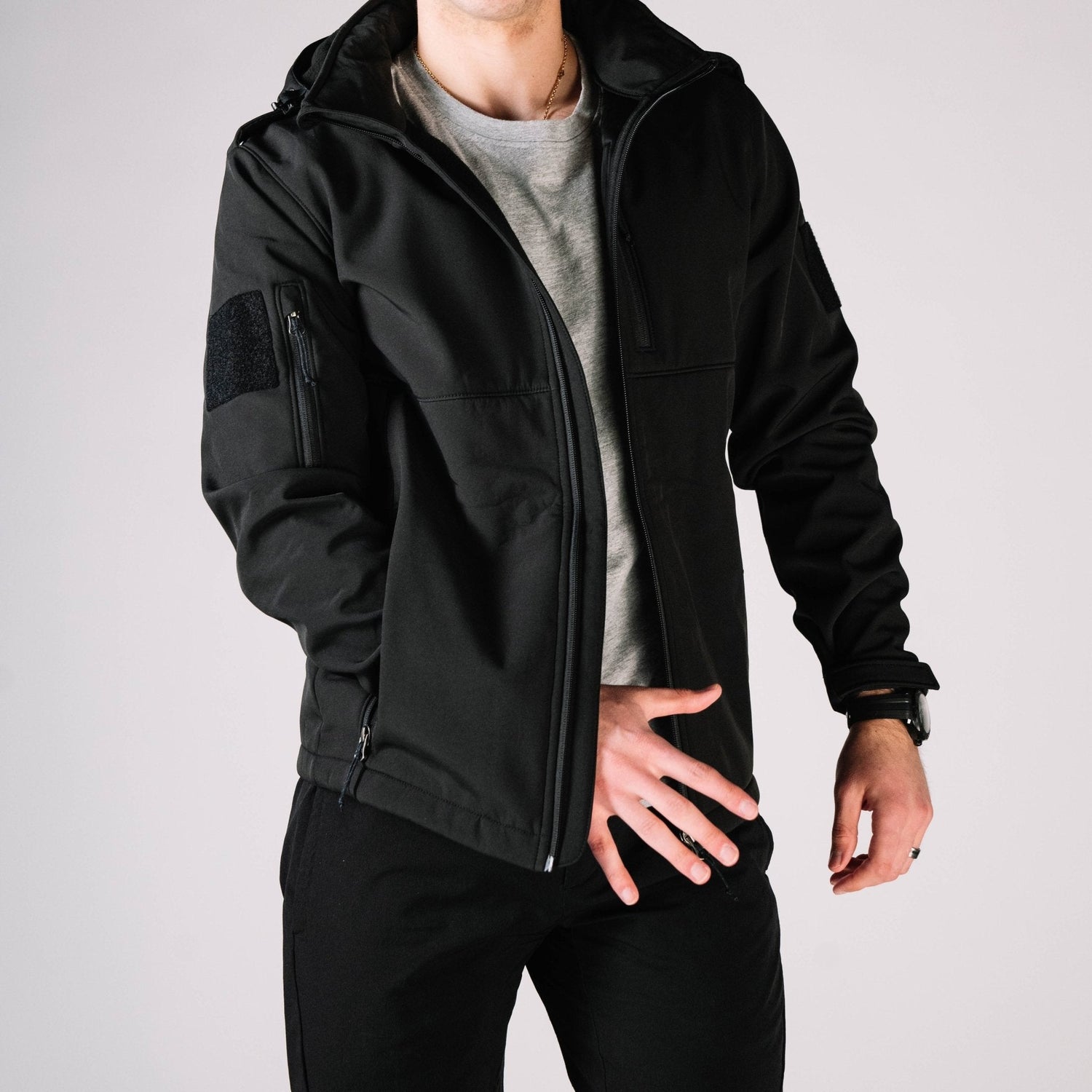 NEW! Tactical Jacket Alpha - Midnight Black
