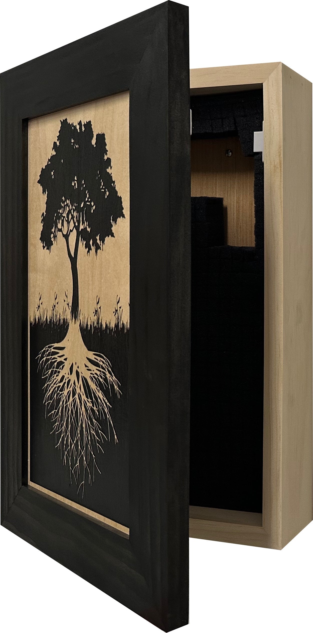Tree of Life Hidden Gun Storage Wall Decor Concealment Furniture