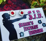 Head Stamp Stud Earrings