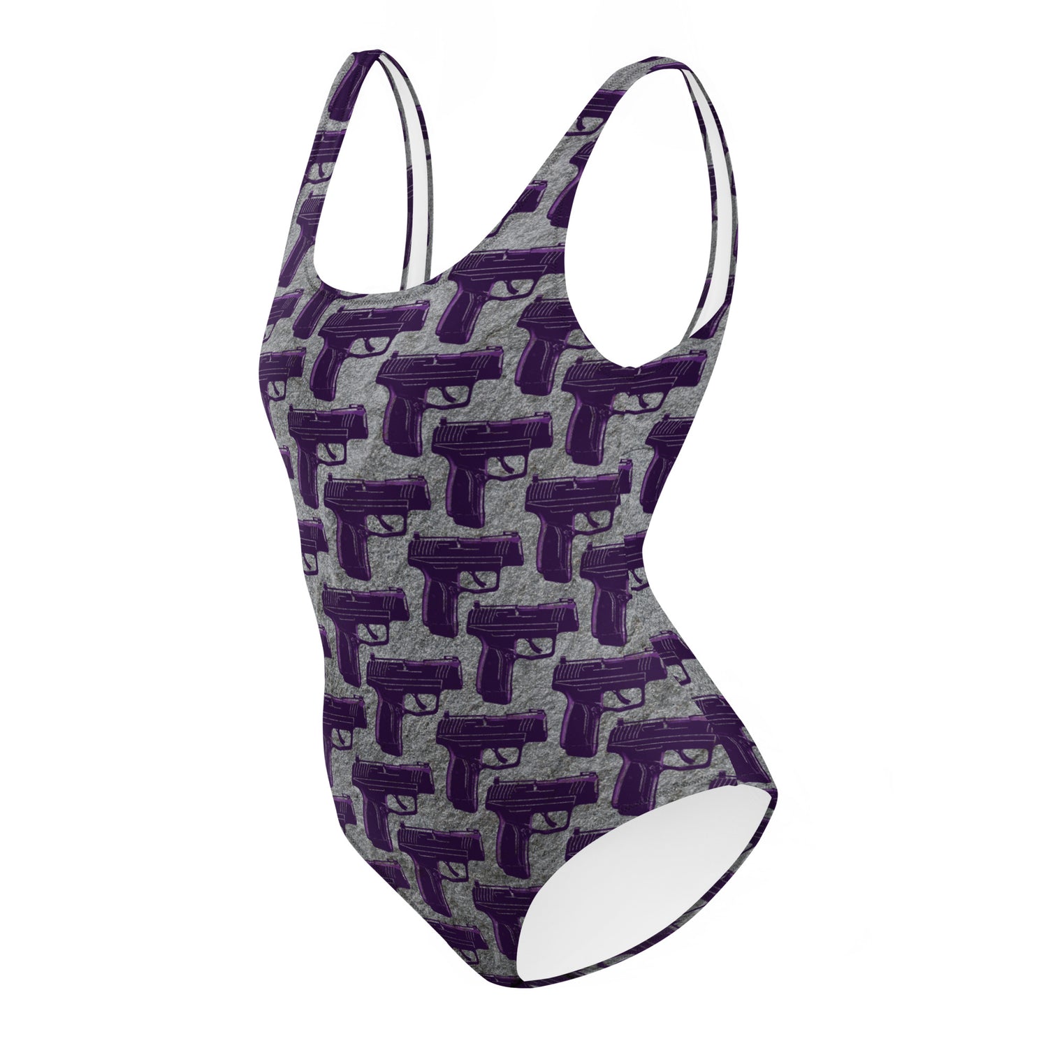 Purple Haze Pistol Palooza One-Piece Swimsuit