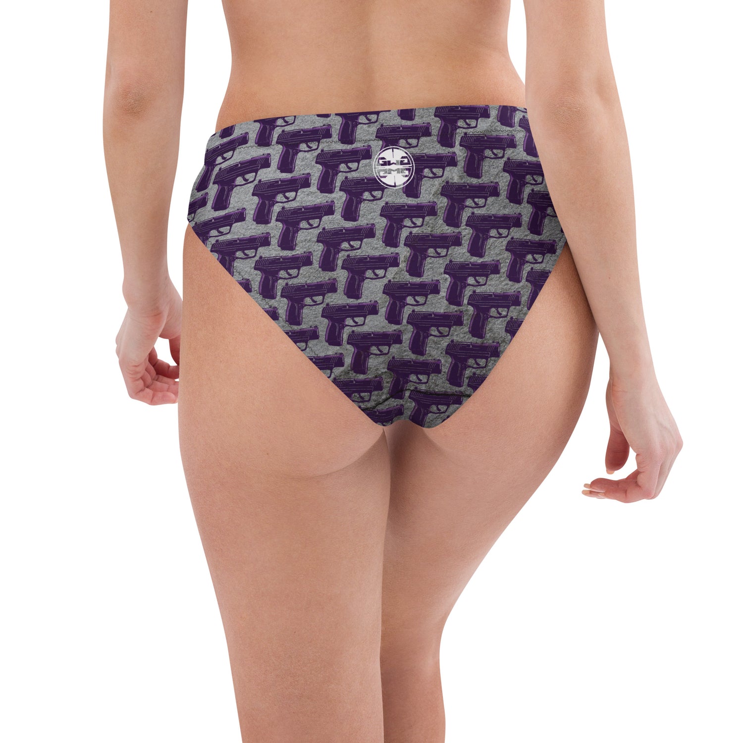 Purple Haze Pistol Palooza High-Waisted Bikini Bottom