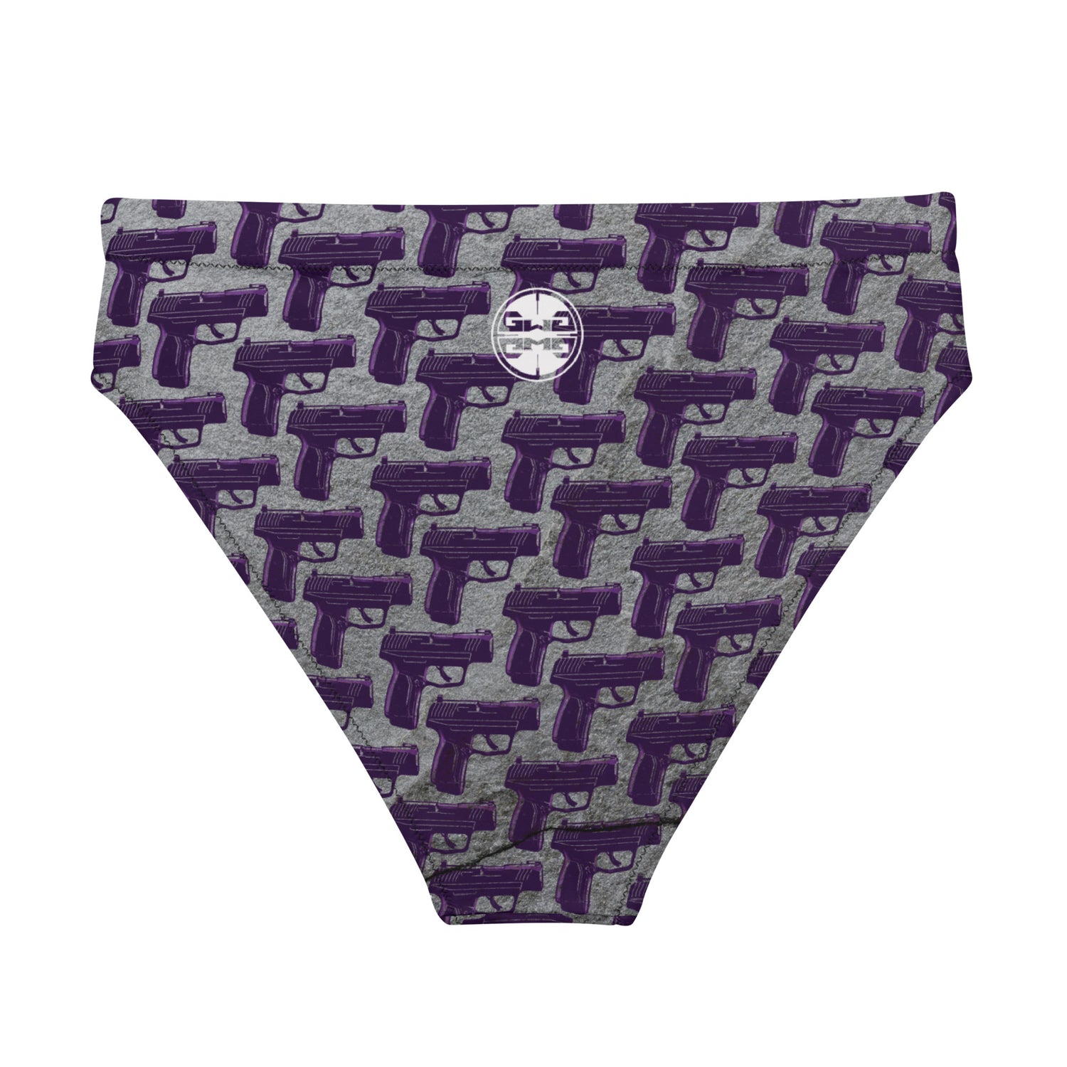 Purple Haze Pistol Palooza High-Waisted Bikini Bottom