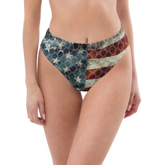 Girls with Guns Liberty Stars and Stripes Bikini Bottoms in American Flag pattern.