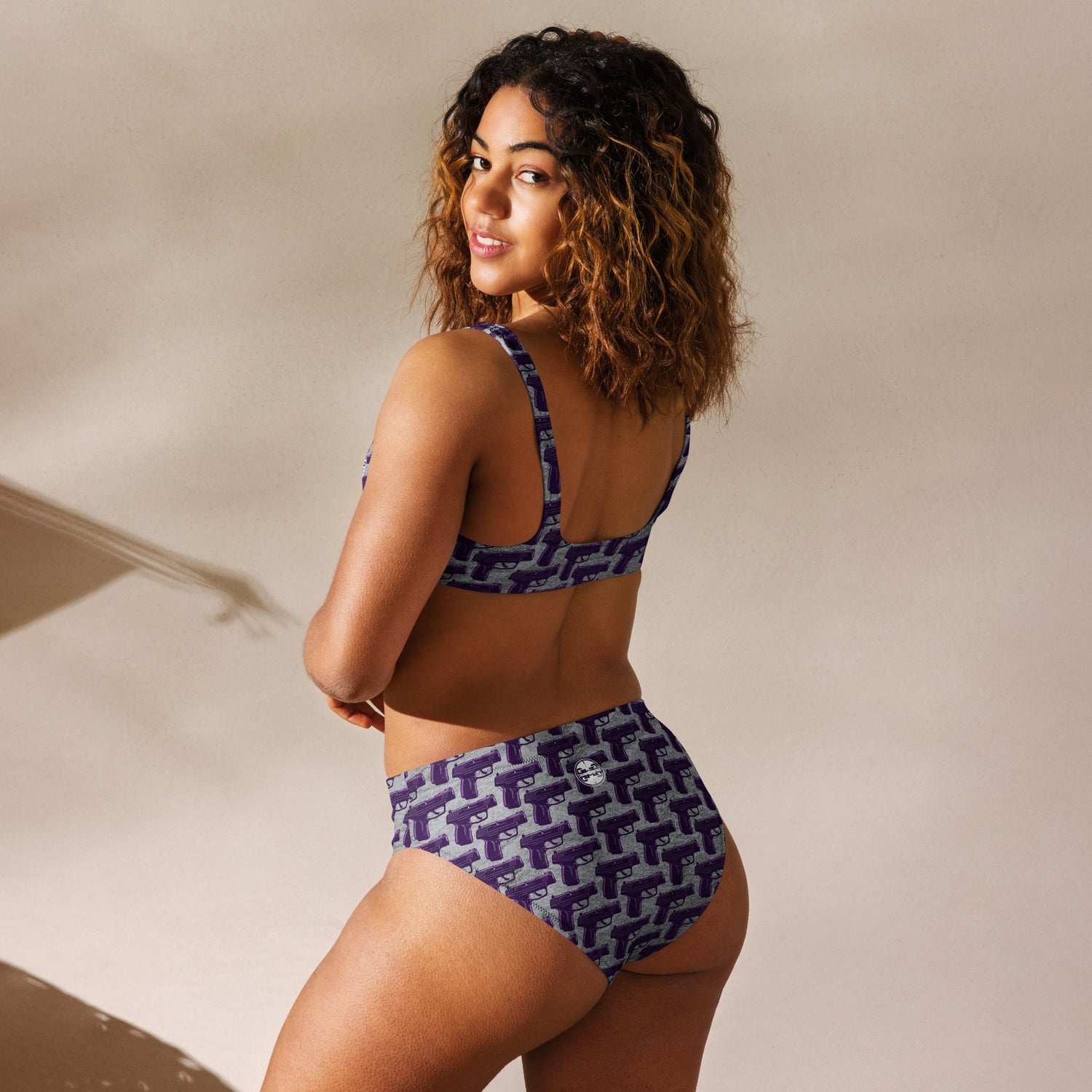 Purple Haze Pistol Palooza High-Waisted Bikini Set