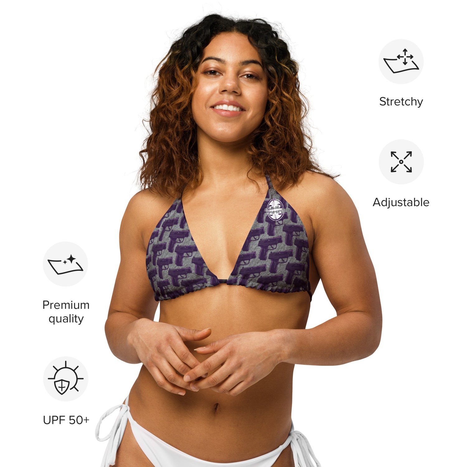 Purple Haze Pistol Palooza String Bikini Top