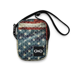 Liberty Cross Body Bag by Girls with Guns. Make a bold fashion statement with this cross body bag and show your patriotic pride.