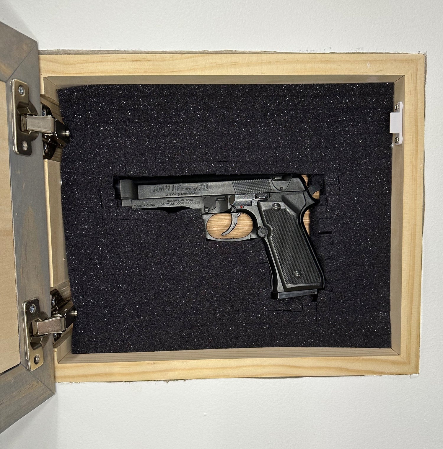 Always Kiss Me Goodnight Hidden Gun Cabinet Wall Decor Concealed Furniture Concealment Shelf