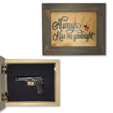Always Kiss Me Goodnight Hidden Gun Cabinet Wall Decor Concealed Furniture Concealment Shelf