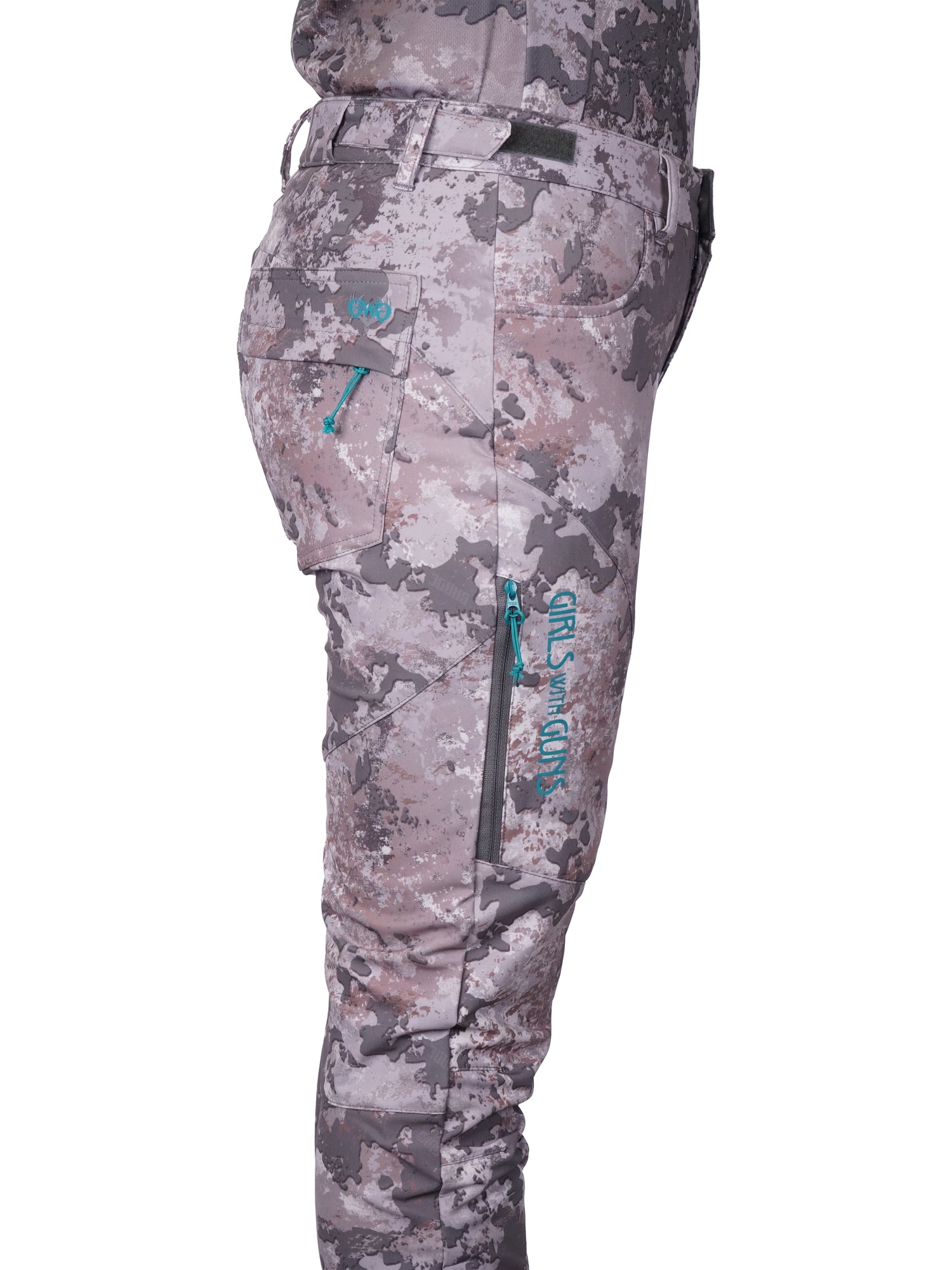 Aoraki Gen 2 Hunting Pants - Side view  details- pockets- by Girls with Guns