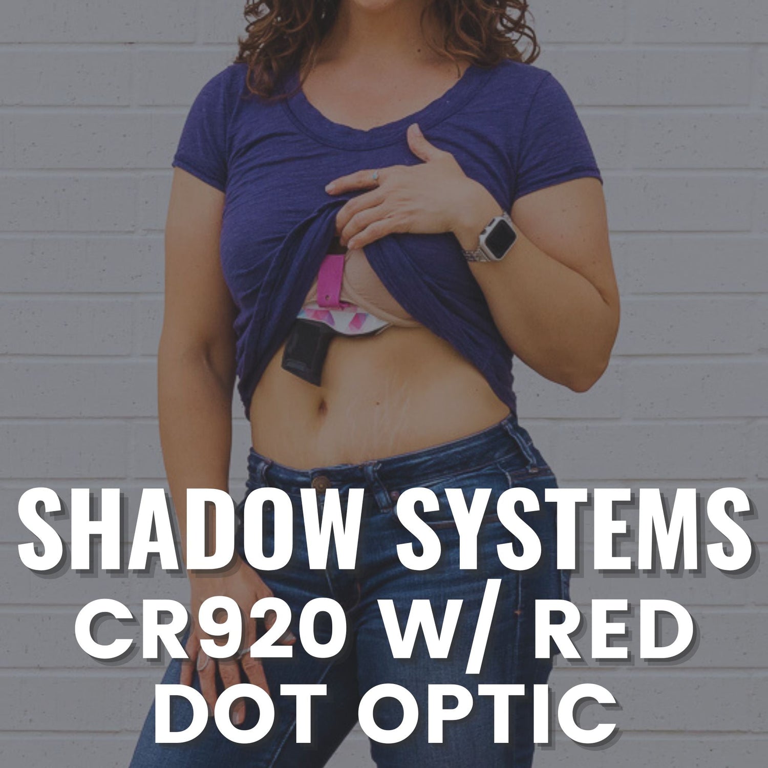 Shadow Systems CR920 with Red Dot Optic Flashbang Bra Holster