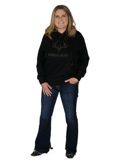 women's-black-hoodie-with-classic-buck-head-logo-on-chest-by-girls-with-guns