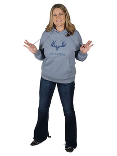 women's-steel-gray-hoodie-with-classic-buck-head-logo-on-chest-by-girls-with-guns