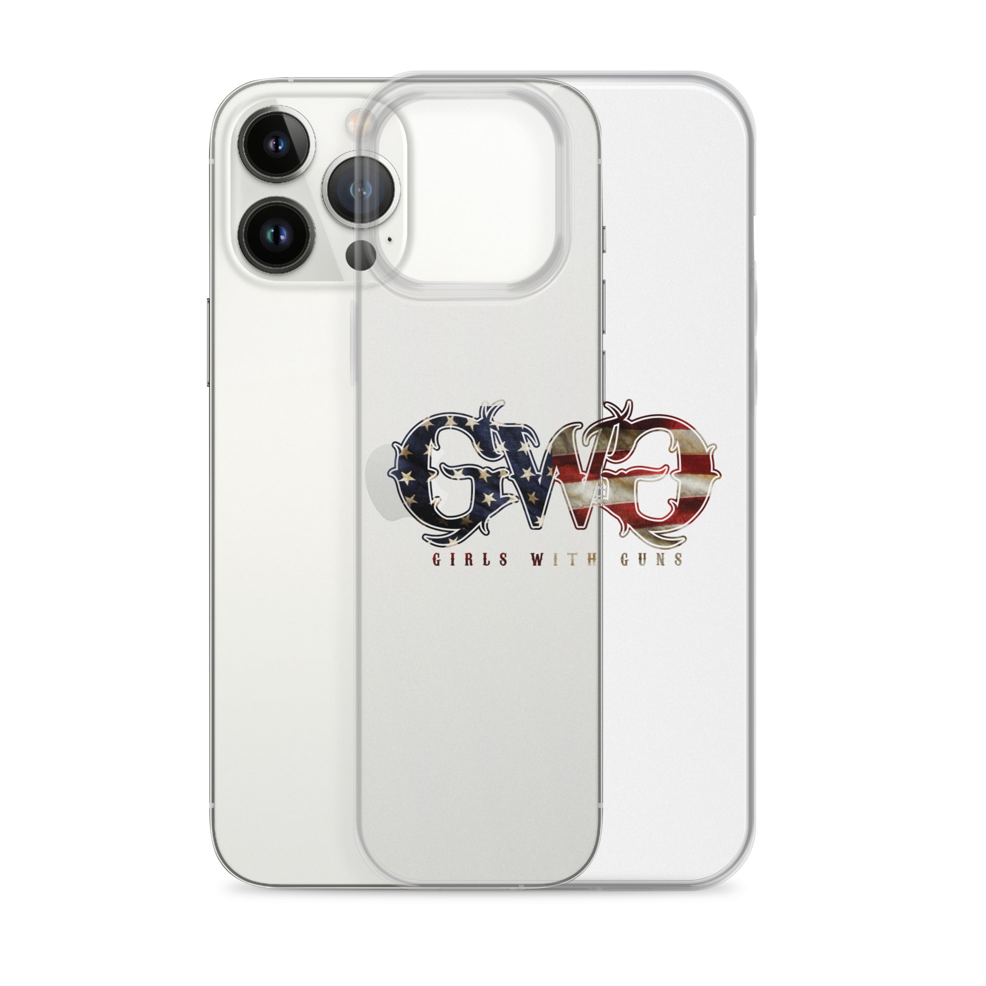 Liberty Logo Clear iPhone® Case – Girls with Guns Clothing