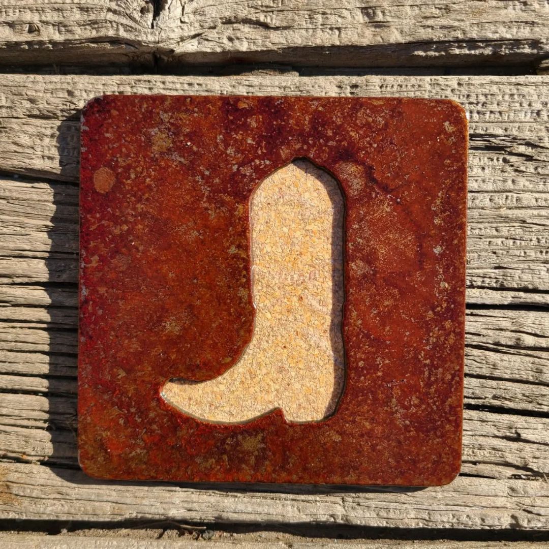 Hand Crafted Steel Coasters | Set of 4