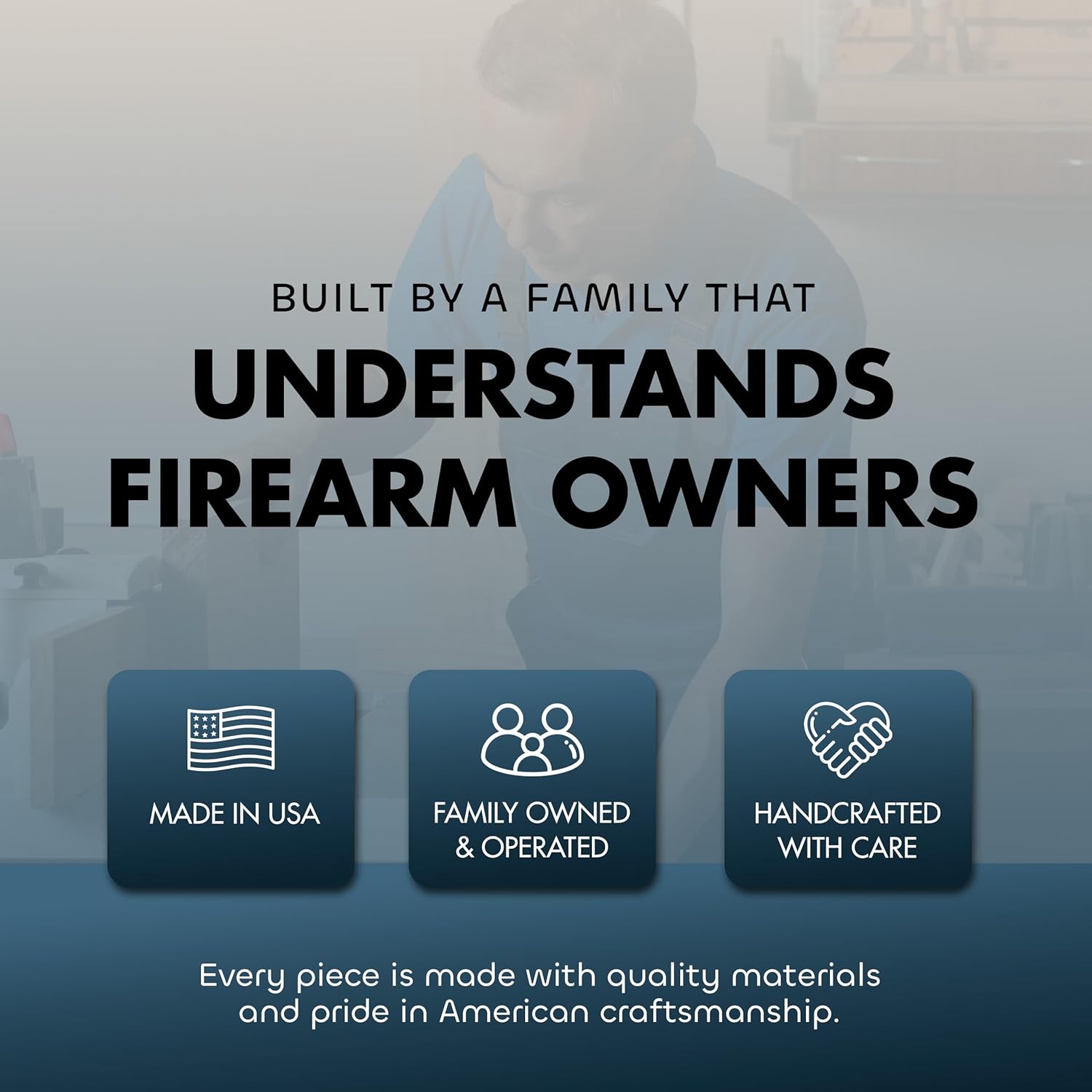 Hidden Gun Safe Picture Frame - Handcrafted Gun Concealment Furniture - Quick Access Picture Frame Safe with Magnetic Lock for Discreet & Secure Gun Storage