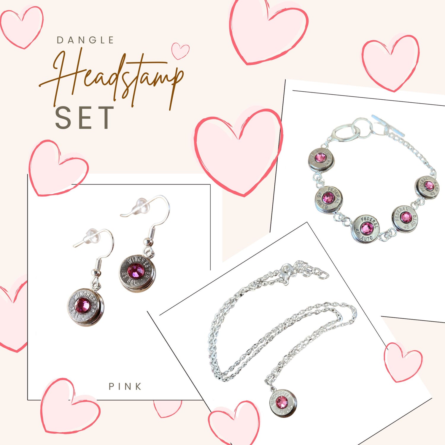 Cupid's Headstamp Dangle Set