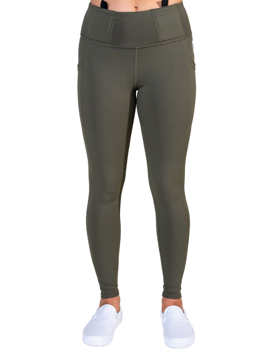 Defender Concealed Carry Leggings | Black & Olive – Girls with