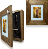 Hidden Gun Safe Picture Frame - Handcrafted Gun Concealment Furniture - Quick Access Picture Frame Safe with Magnetic Lock for Discreet & Secure Gun Storage