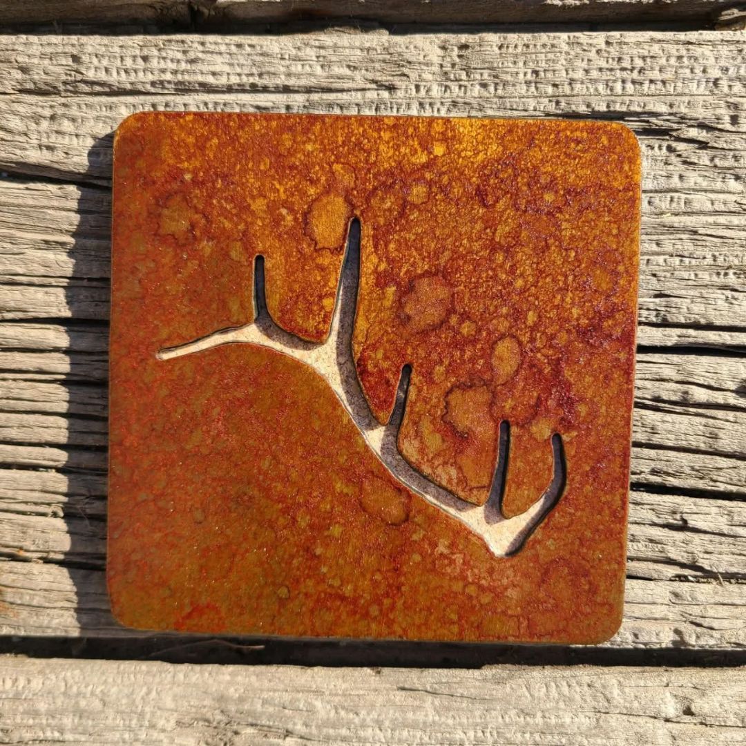 Hand Crafted Steel Coasters | Set of 4