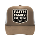 Faith • Family • Freedom Trucker Hat