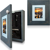 Hidden Gun Safe Picture Frame - Handcrafted Gun Concealment Furniture - Quick Access Picture Frame Safe with Magnetic Lock for Discreet & Secure Gun Storage